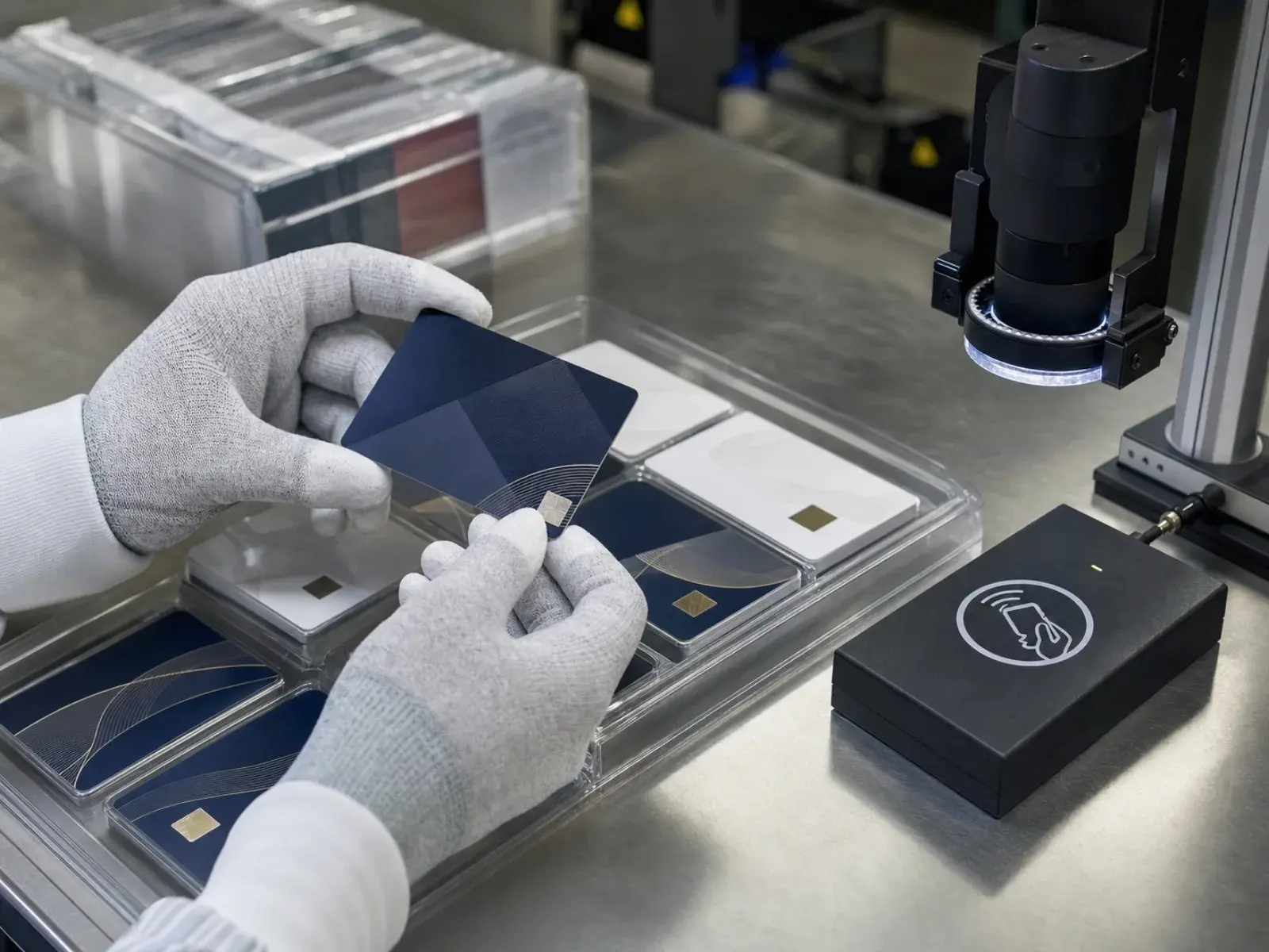 Quality inspection of campus RFID cards