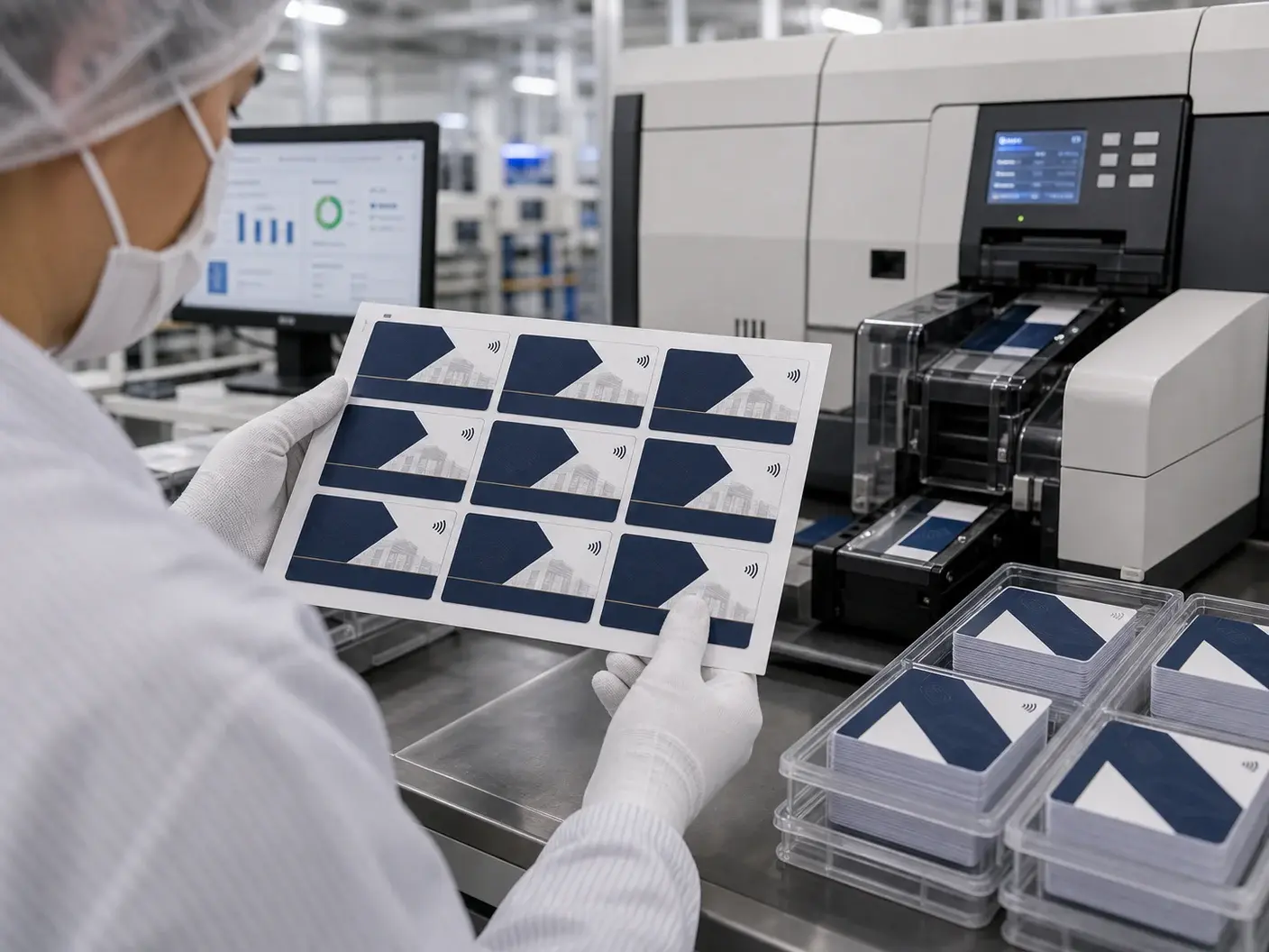RFID card production and inspection